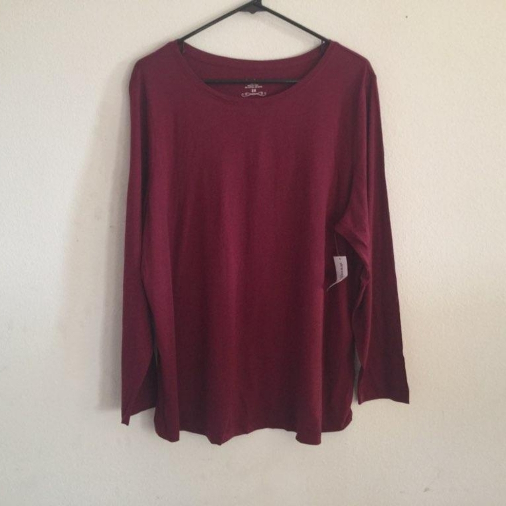 Dressbarn long sleeve cotton tee
